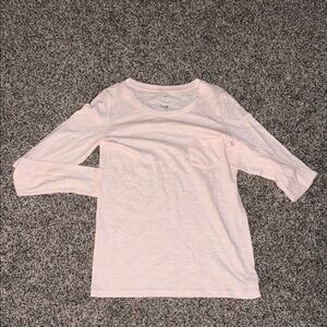 💖NEW W TAGS AERIE💖 Light Pink Long soft Sleeve Pocket Tee